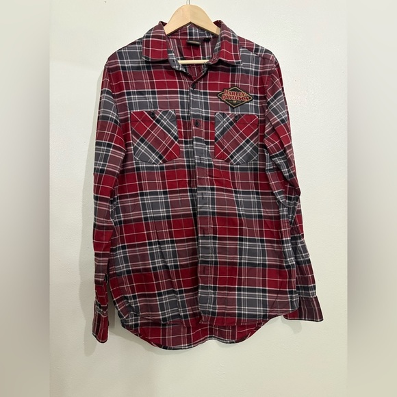 Harley-Davidson Other - NWOT Men’s Harley Davidson 120th Anniversary Flannel Plaid Shirt